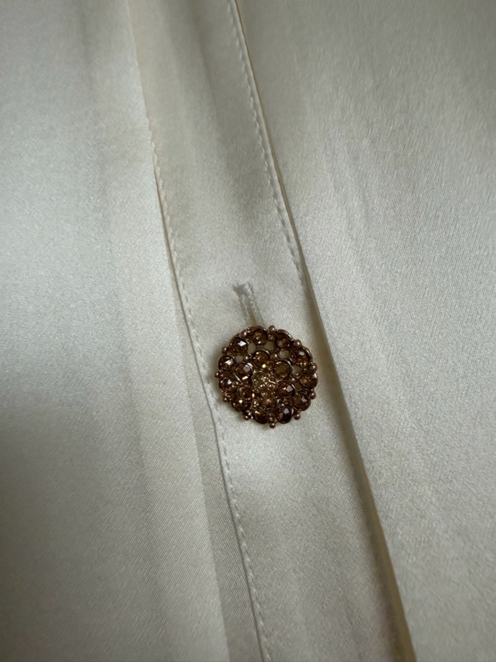 LILYSILK Silky Ivory Tie-Neck Blouse - Picture 4 of 7